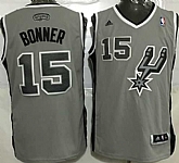 San Antonio Spurs #15 Matt Bonner Grey Stitched NBA Jersey,baseball caps,new era cap wholesale,wholesale hats